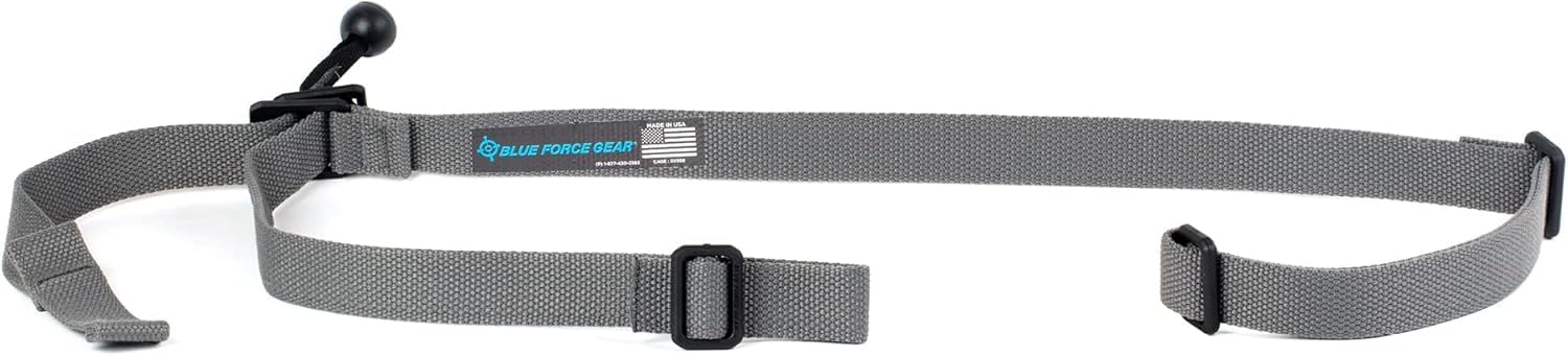 Blue Force Gear GMT Sling, Durable Sling Strap, Double-Locking Sling Buckle Interface - Made in The USA - Wolf Grey - 34 to 64 Inches Length