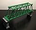 Outland Models Railroad Truss Bridge Green (for Single Track) with Piers Z Scale