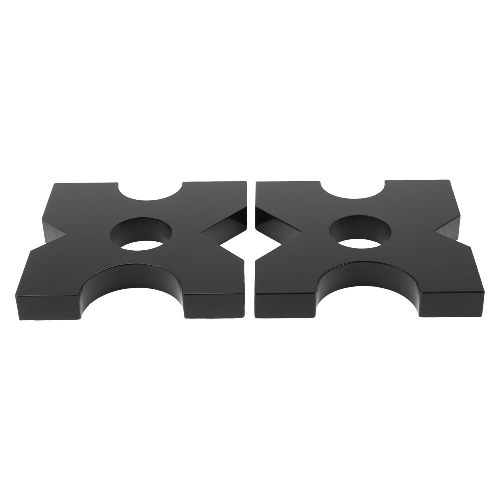 Piastra pressa per telaio H pressa idraulica 20T e 32T in metallo per pressa da officina, 1 paio di piastre idrauliche per carichi (18 x 18 x 2,5 cm)