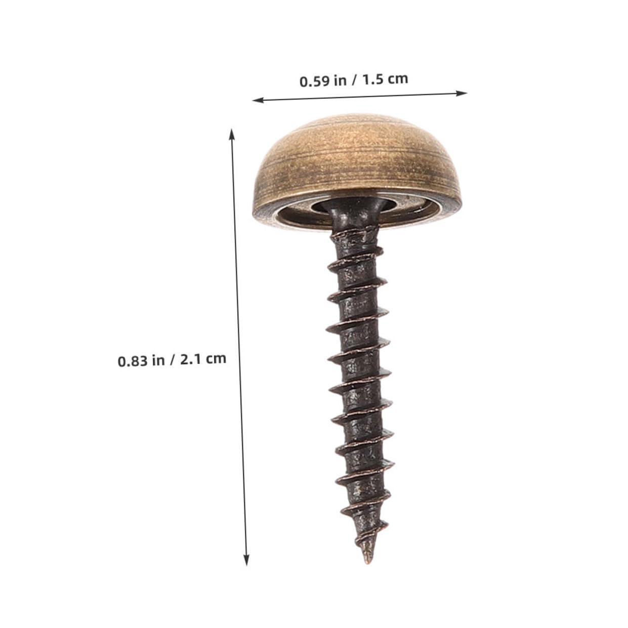 8pcs Brass Decorative Caps Screws for Self-Tapping Fasteners Cover for Seamless Finish DIY Projects Resistant