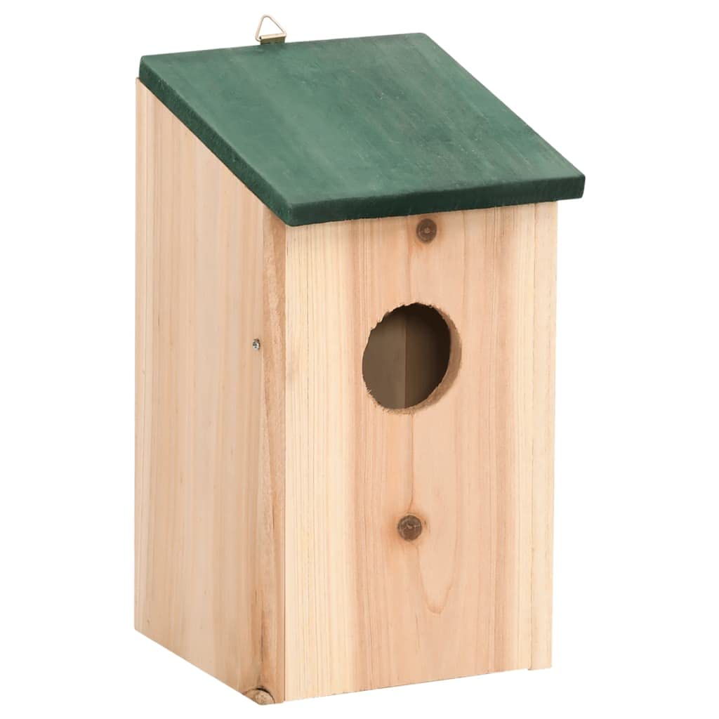INLIFE Pajareras 8 piezas madera 12 x 12 x 22 cm