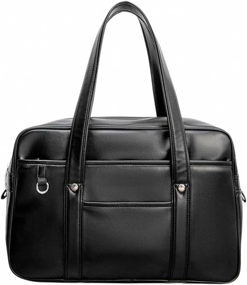 スクールバッグ 学生鞄 肩掛け 合皮 ショルダー ボストンバッグ 安い 女子 高校生 通学 通勤 男女兼用 大容量 軽量 1件