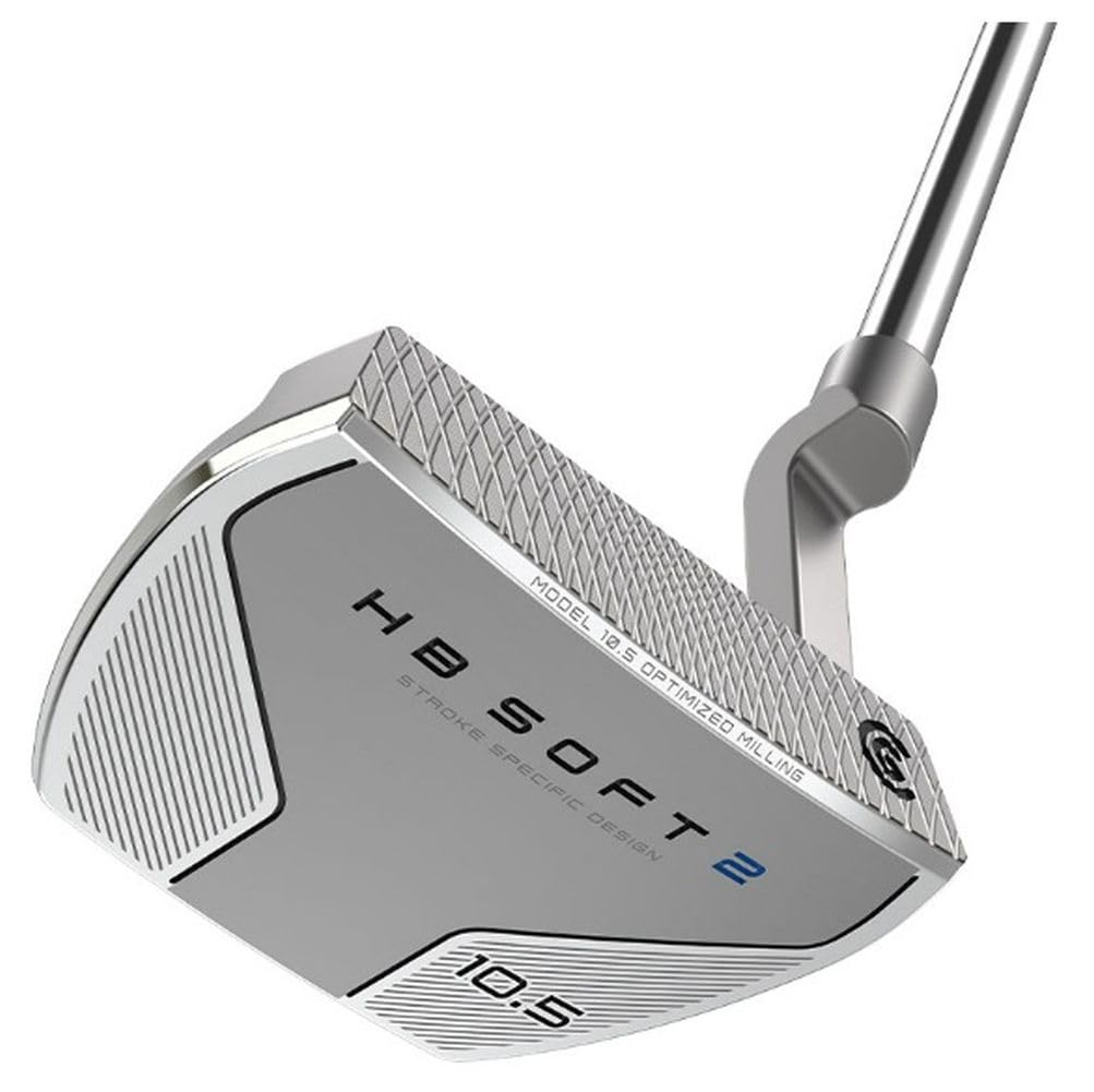 Cleveland Golf HB Soft 2 Putter (Model 10.5), Silver, 34", Plumber's Neck, Right Hand