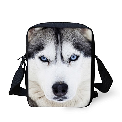 Coloranimal Petits sacs à bandoulière cool en forme de dinosaure 3D pour garçons, Husky, Small Cover