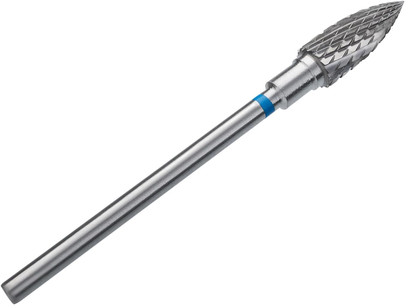 STALEKS PRO Expert Carbide Nail Drill Bit (Flame, Red, 5mm Head / 13.5mm WP) – Soft Hardness for Artificial Nail Correction & Foot Skin Processing in Hardware Manicure/Pedicure