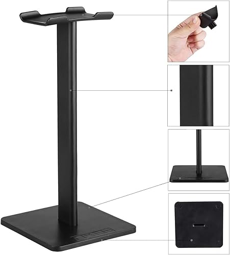 Miniatura 2 de Headphone Stand, Universal Aluminum Holder Showing Display Hanger for HyperX Cloud II Gaming Headset, Microsoft Xbox One Chat, Turtle Beach Recon,