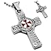Produktbild BOBIJOO JEWELRY - Pendentif Collier Devise Templier Croix Latine Pattée Rouge Patriote + Chaîne