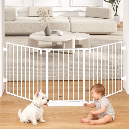 Cideny 78' Extra Wide Baby Gate, Dog Gates Indoor for Doorways Stairs, Essential Safety Gate for...