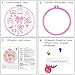 Pink Bowknot Embroidery Kits for Beginners Adults, Cute Hand Embroidery Starter Kits, Counted Cross Stitch Kits for Beginners DIY Craft Kits for Adults Women, Embroidery Hoops, Thread & Video Tutorial