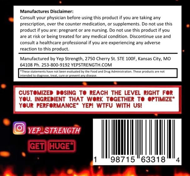 Image of YEP Wake The Faith Up Advanced Pre Workout - Not Your Basic Preworkout with Bonus Ingredients - Customizable Dosing for Your Desired Intensity - Up to 40 Servings (Apple Fire)