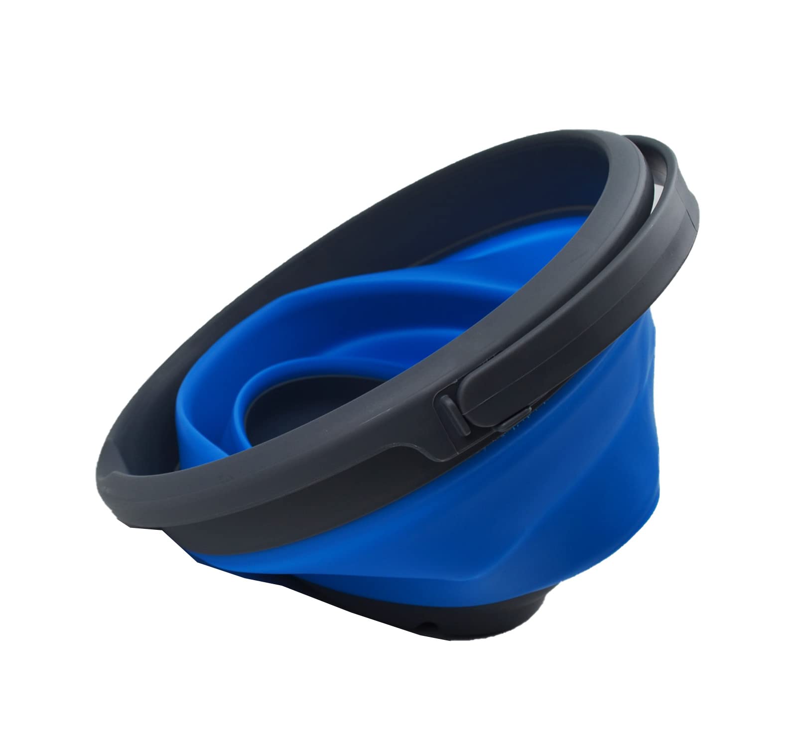 SAMMART Seau à eau pliable en plastique de 5,5 l - Bac rond pliable - Seau à eau portable pour la pêche - Pot à eau peu encombrant pour l'extérieur ( gris/vert, 1 SAMMART Seau à eau pliable en plastique de 5,5 l - Bac rond pliable - Seau à eau portable pour la pêche - Pot à eau peu encombrant pour l'extérieur ( gris/vert, 1