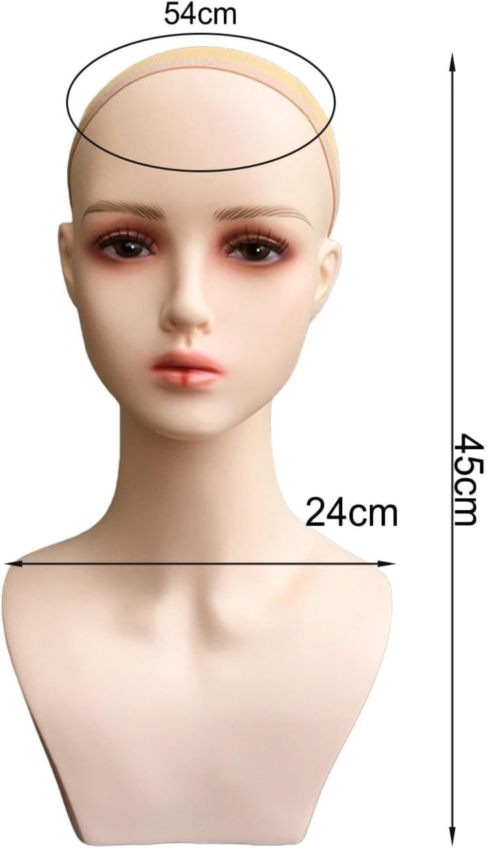 Amazon.co.jp: Brfveob 女性ウィッグヘッドマネキン ショルダー