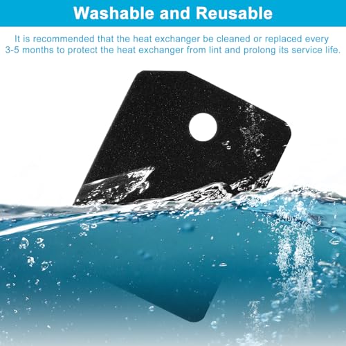 4 Filter für Miele T1 Trockner 9164761 Wärmepumpentrockner, Fine/Coarse 207 x 157 x 30 mm Base Filter, Sponge Filter, Foam Filter, Replacement Parts Filter, Foam Sponge for Condenser Dryers