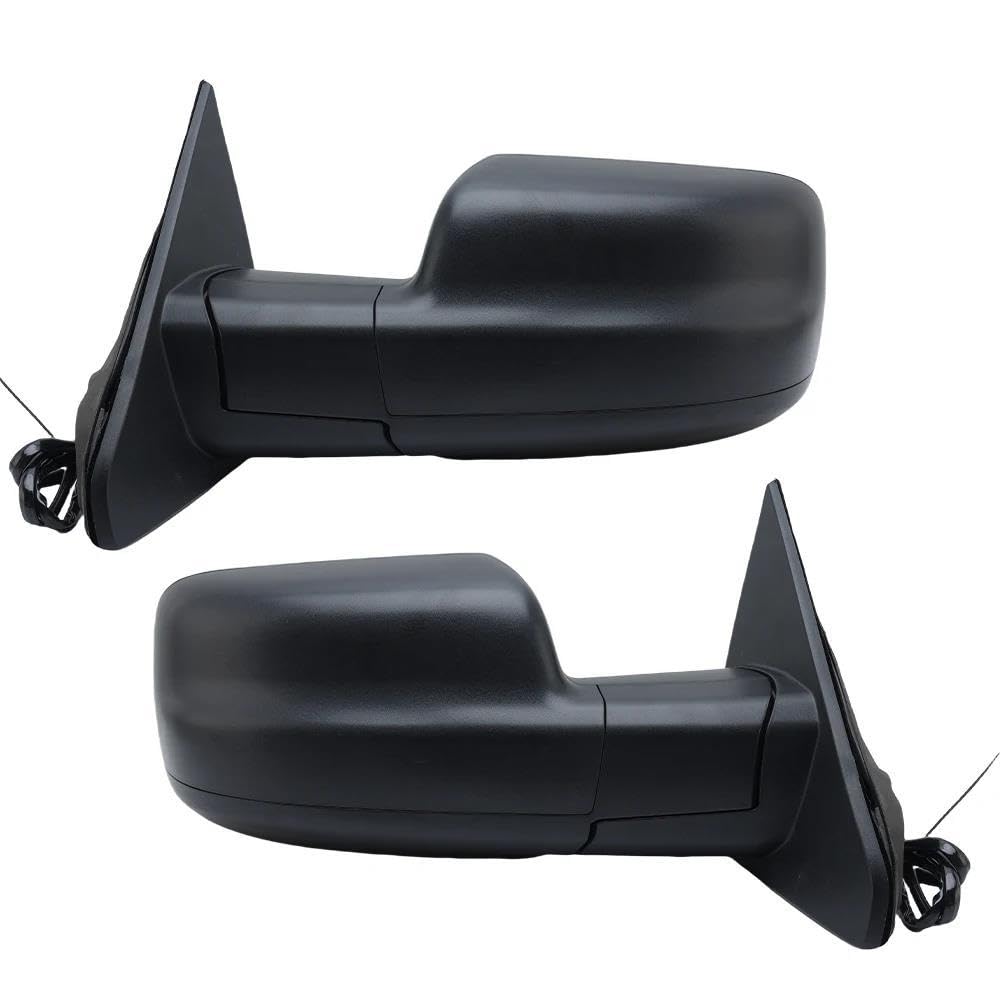 Conjunto De Espejo De Puerta Lateral De Ala De Coche Para Dodge Ram 1500 2019-2024 Con Calefacción Piezas Repuesto(1 pair)