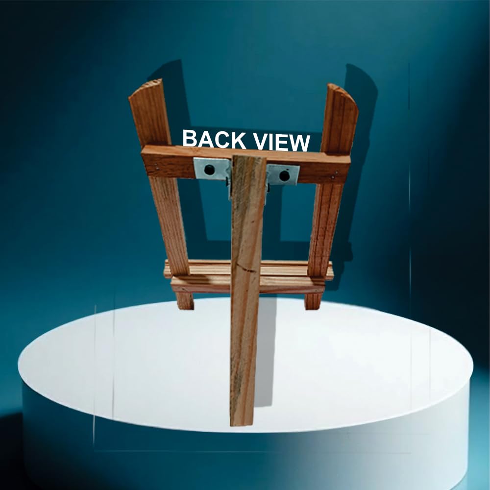 Wooden Tabletop Display Easel, Small Art Stand, Natural Wood A4 Size (22x28 cm) for Advertising, Exhibition, Book Stand, Mobile, Tablet Holder etc. 3