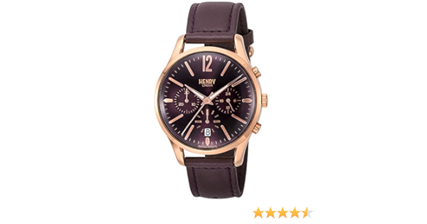 Amazon.co.jp: [ヘンリーロンドン] 腕時計 パープル 文字盤 ステンレス