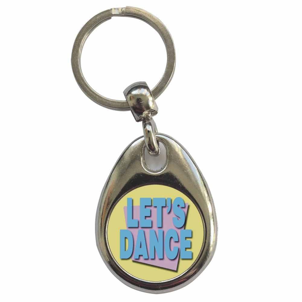 Ozorath Let's Dance Keyring Keychain with Split Ring Attachment and Metal Key Fob