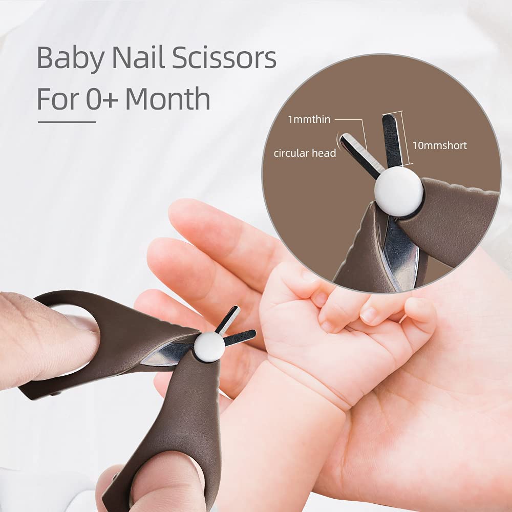 Set de coupe-ongles pour bébé avec étui mignon, set de limes à ongles pour la manucure et la pédicure des nouveau-nés, cadeau pour la nouvelle maman - 2