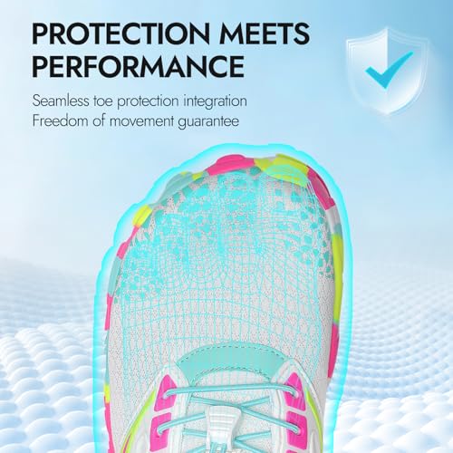 Image of ATHMILE Water Shoes for Women Men River Aqua Shoes Barefoot Sport Quick-Dry Adult Swim Shoes for Beach Lake Pool Hiking Surfing Kayaking Camping Size | Quick Dry Non-Slip Wide Toe Box Shoes for River Kayak Fishing Lake Cruise Vacation Outdoor Water Activities