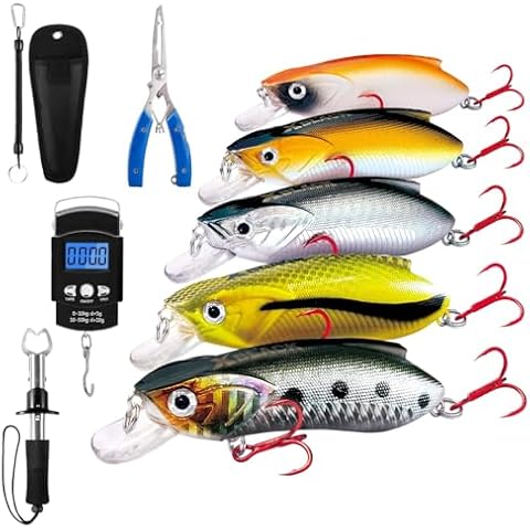 XBLACK Fishing Tool Kit and Hard Fishing Lures Set Cover
