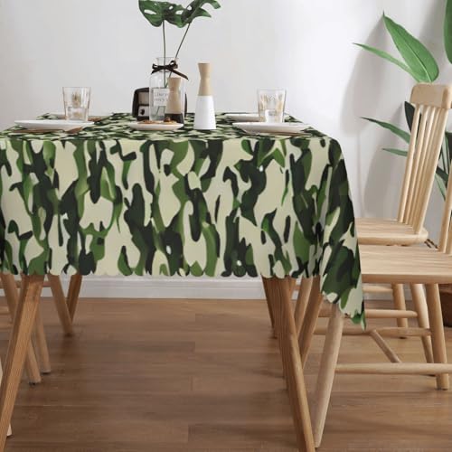 Nappe rectangulaire camouflage lavable pour protéger la table lors des dîners - 4