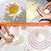 Silicone Baking Mat with Measurement Not Slip Pastry Rolling,Liner Heat Resistance Table Placemat Pad Pastry Board, Reusable BPA,Non Toxic Mat for Housewife 24 x 16
