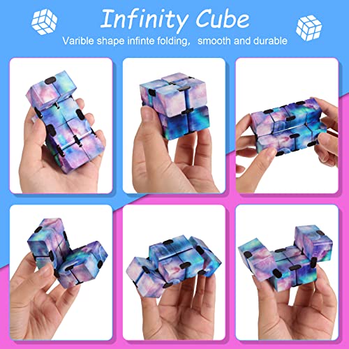 Galaxy Theme Infinity Cube Space Astronaut Infinity Fidget Toy Stress And Anxiety Relief Cool Hand Mini Kill Time Cube Toys For Teens Adults, 5 Styles (10, Modern Style) #TOP2