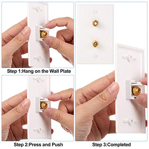 Conector Keystone Banana Jack para panel de pared con inserción tipo tornillo en audio de casa 3