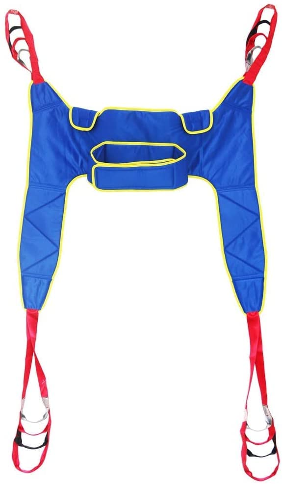 Arnés Elevación Paciente De Cuerpo Completo, Eslinga Elevación con Accesorios De Bucle,para Posicionamiento Y Elevación De La Cama,Enfermería, Cuidador 507 Libras 均码