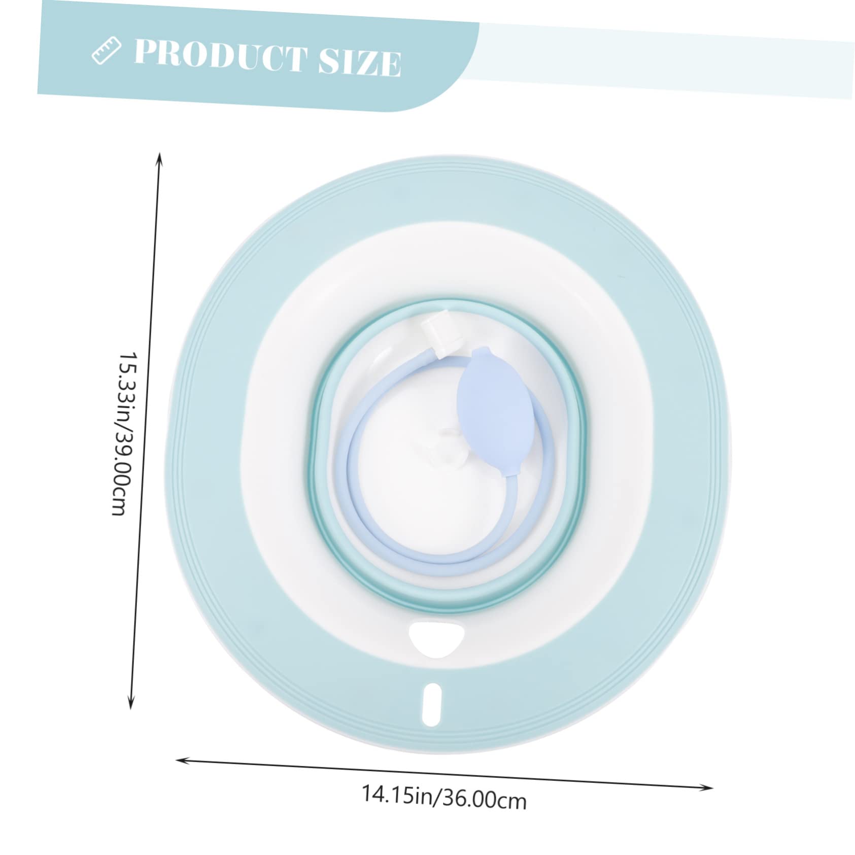 DINHEAROM Elderly Women Sitz Bath Basin Care Postpartum Relief Toilet Rinser Plastic