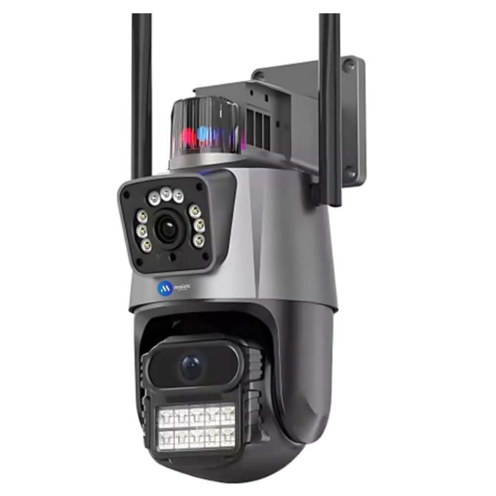 Maizic Smarthome Supercam TwinView 5+5MP FHD 2 Lens WiFi Outdoor CCTV Camera | Dual Screen | Color Night Vision | Motion Detection | Two-Way Talk | IP66 Waterproof | 128GB SD Support-picture-17