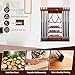 LDAILY Pool Cue Rack Only, Wooden Pool Cue Holder, Holds 8 Cues, 15 Billiard Balls & Ball Rack, Pool Stick Holder Wall Mount for Billiard Room, Club & Man Cave, 31