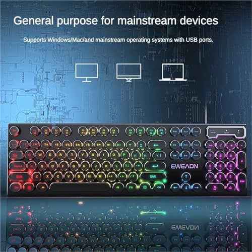 Teclado mecánico YCMGBH retroiluminado USB miniatura 3
