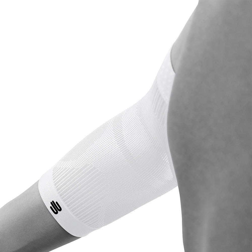Bauerfeind Codera deportiva de compresión para codo, 1 codera unisex con compresión, para baloncesto, atletismo y deportes de pelota y golpeo, se puede llevar a la derecha e izquierda