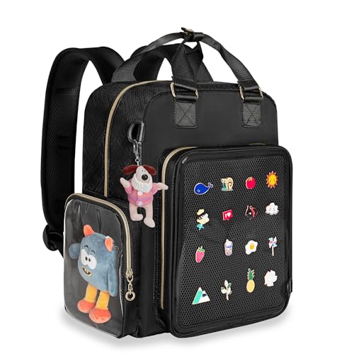 Sac à dos ita anti-perte avec inserts pour épingles et badges cosplay