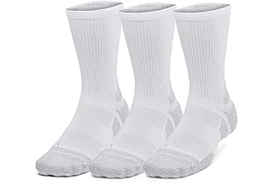 Zone 3 Performance Socks, Unisex-Adult Pro Crew Socks, 3 Pack
