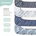 The Peanutshell Baby Bassinet Sheets 4-Pack for Girl or Boy - Soft, Oval & Fitted Baby Girls or Boys Sheet, Rectangle, Fitted Covers for Crib, Halo Bassinet Mattress - Soft Cloud