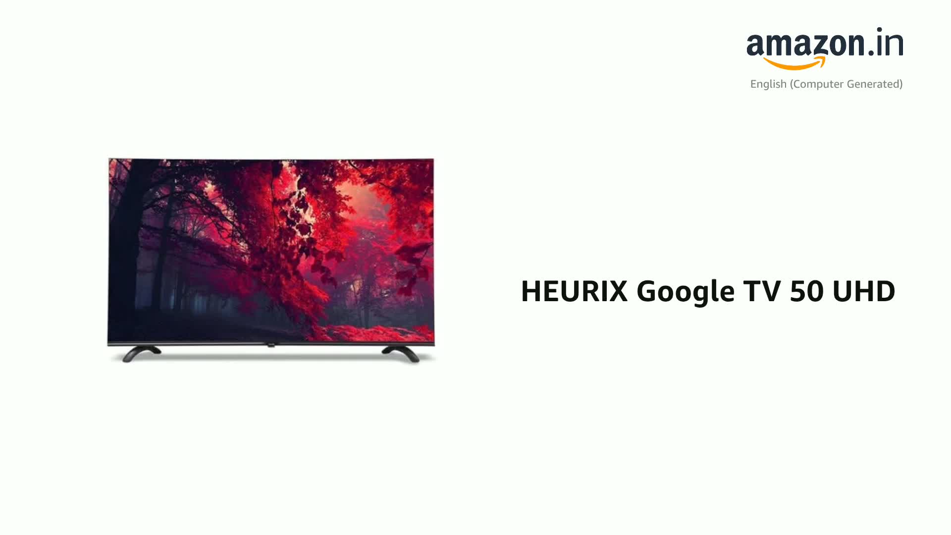 HEURIX Google TV 50 UHD (4K) Smart TV with Built-in Google
