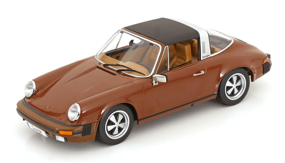 KK Scale KKDC180923 - Porsch. 911 Sc Targa Brown 1975 German TV-Series Tatort Stuttgart - Scala 1/18 - modellino Auto