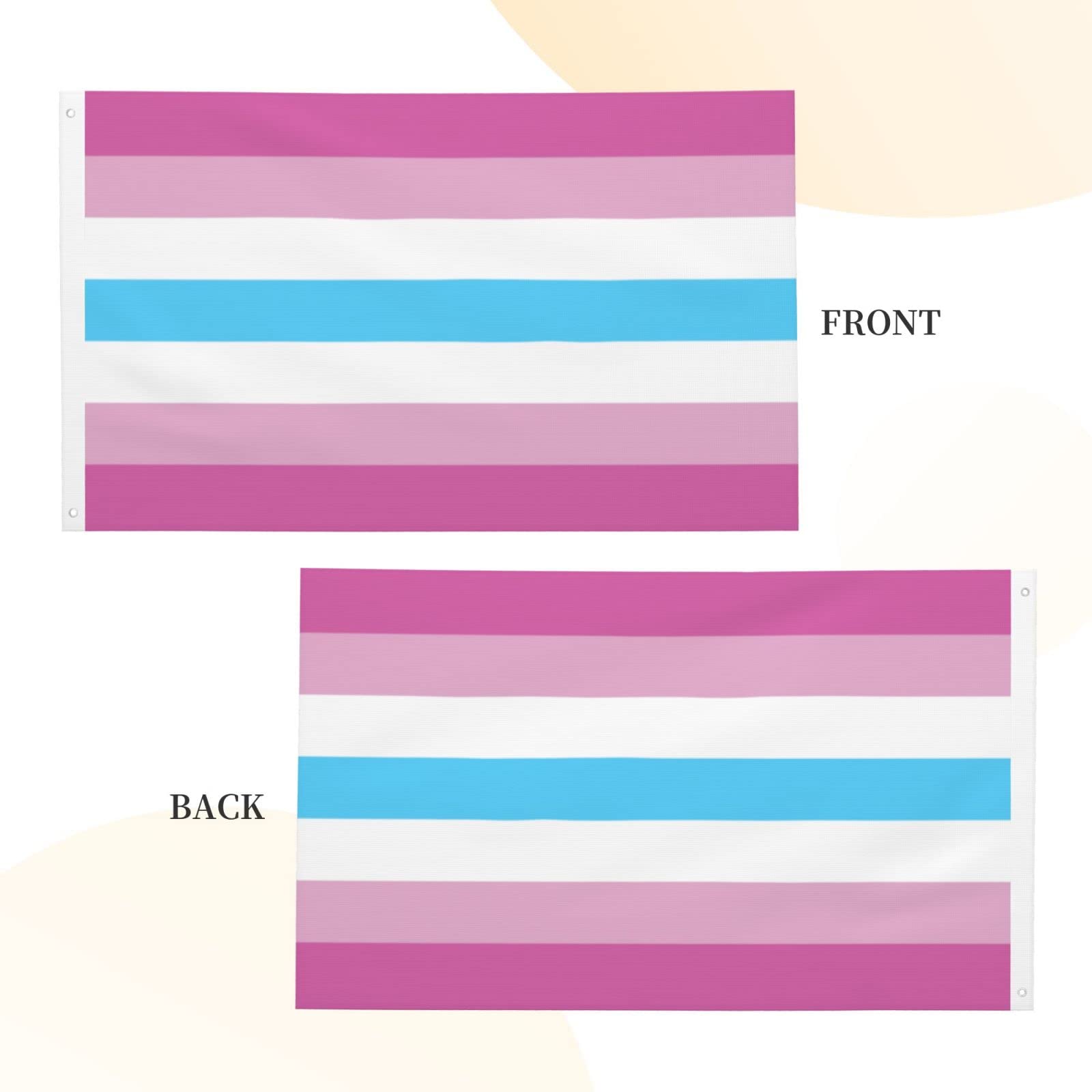 Femboy Flagge 90x150 Cm | Doppelseitige Polyester-Flagge Für Draußen | 3x5 Fuß Fahne Für Haus & Garten