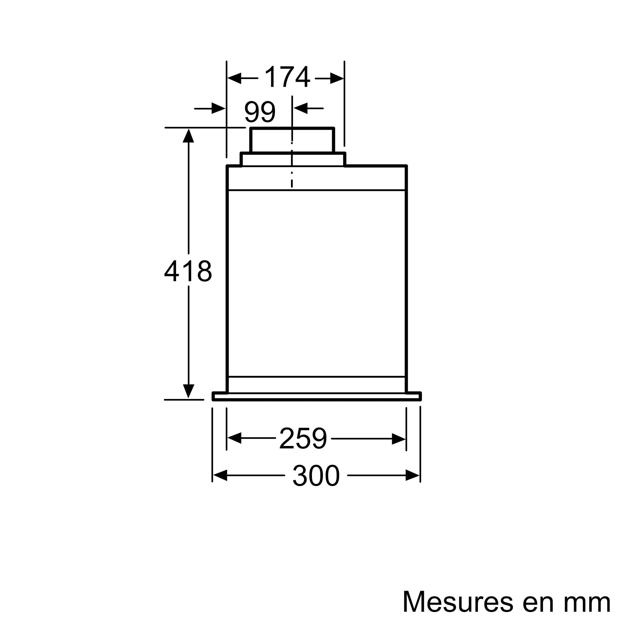 Bosch DHL575C - Groupe filtrant - Série 6 - 4 vitesses d'aspiration dont 1 intensive - Eclairage LED - 252 W - 52 cm - Inox