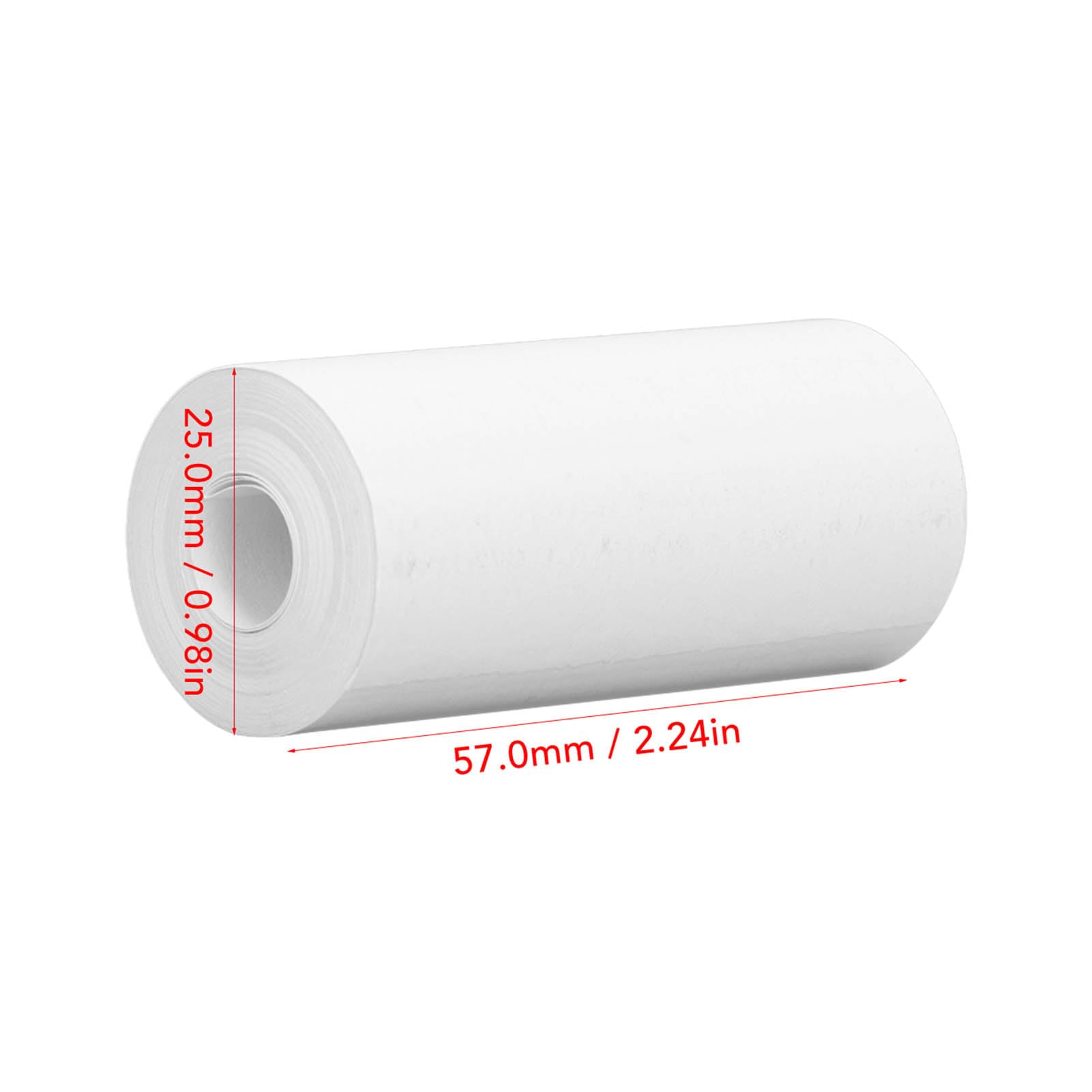 10 Rolls 57x25mm Thermal Print Paper, BPA Free Kids Camera Refill Paper for Mini Printer Cash Register, Labeling Machine - Image 2