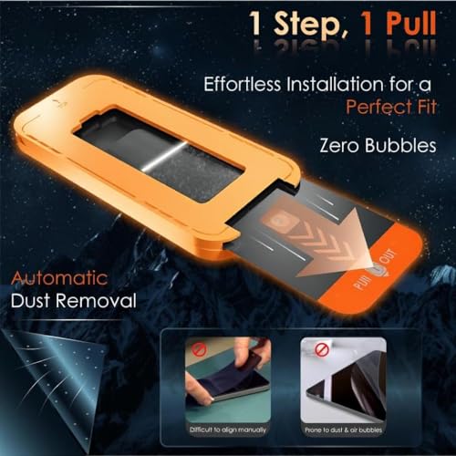 Image of Mr.Shield PRO-GLAZ Tempered Glass Screen Protector Guard For iPhone 14 Pro - 1 Pack