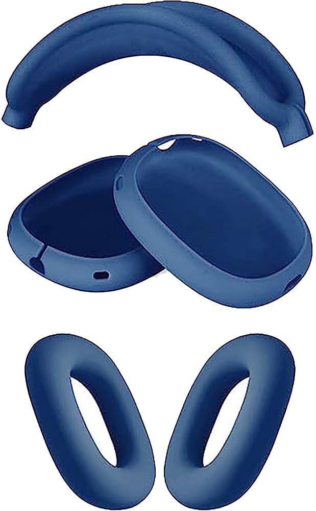 SaharaCase Silicone Combo Kit Case for Apple AirPods Max Headphones [Rugged] Headphone Protection Antislip Grip Slim Fit (Blue)