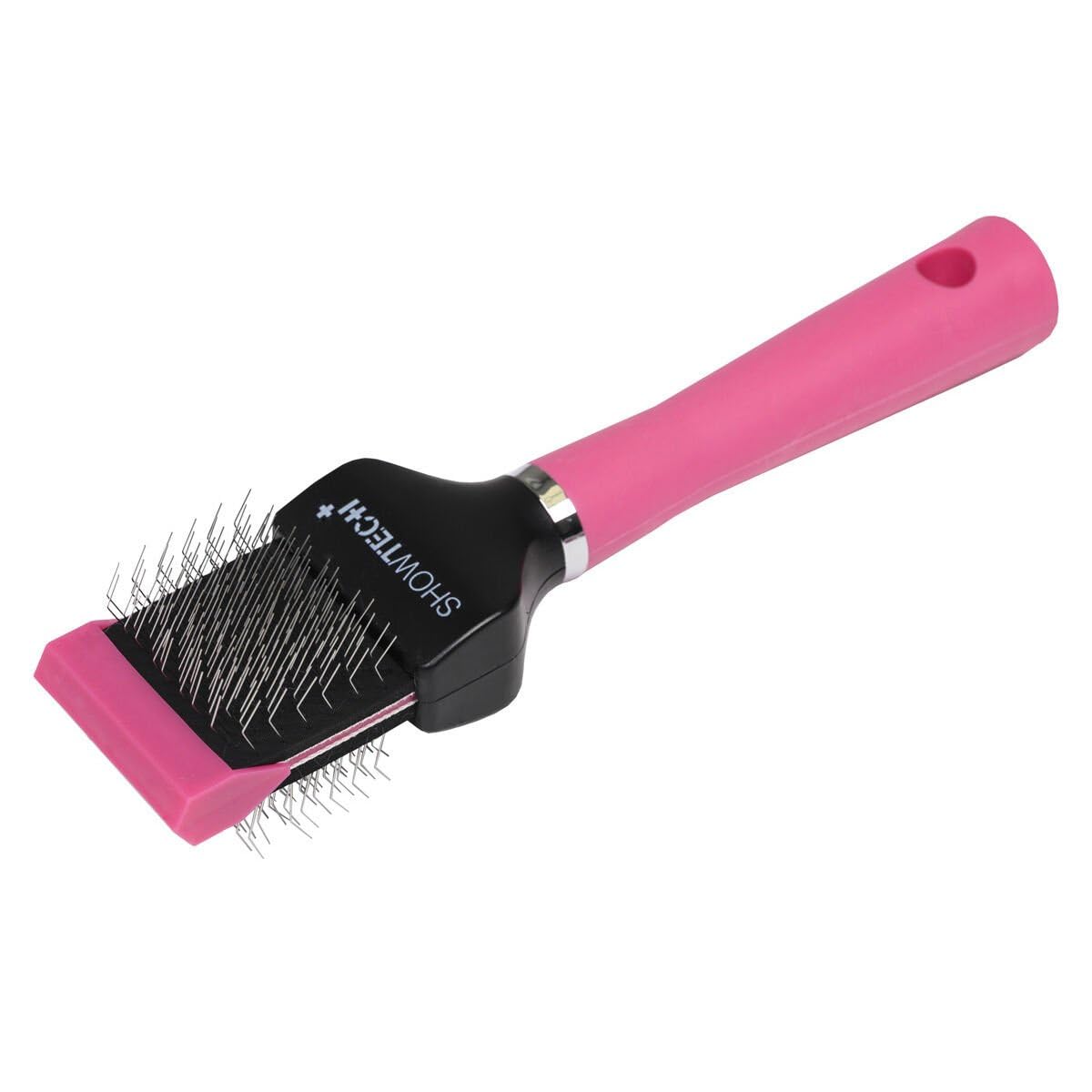 Show Tech+ Flex Groom Professional Slicker - Gentle Pet Grooming Brush for Dogs & Cats | Flexible Bristles for Knot & Tangle Removal | Effective Coat Care Tool for a Happy Pet - Single, Soft