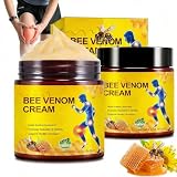 Bee Venom - Crema veleno d'api per api, 2 pezzi, crema naturale per la schiena, il collo, le ginocchia, il profondo nourishment, lenitivo per le articolazioni, delicato (60 g x 2 pezzi)