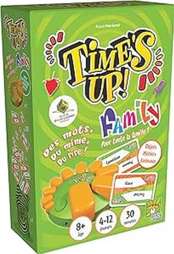 Asmodee Time’S UP! Family - Version Verte avec Timer - Jeu de Société d’Ambiance pour Adultes & Enfants dès 8 Ans - 4 à 12 Joueurs - 30 Min - Jeu de...