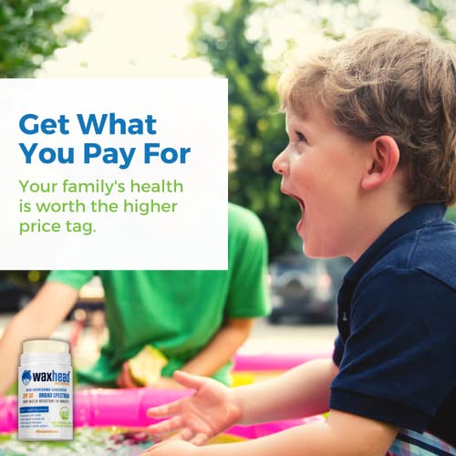 Waxhead Coral Reef Safe Sunscreen Stick - Biodegradable Sunscreen For Face And Body, Mineral Sunscreen For Baby, Tattoo, Hawaii Approved, Waterproof, Matte, Physical Zinc Oxide Sunscreen Face Stick #TOP7