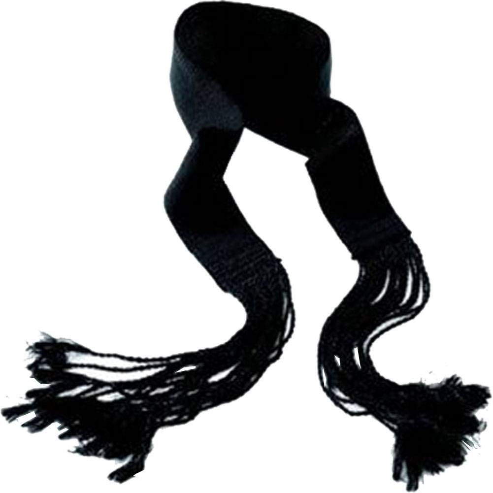 Black Flat Gartel Hagura - Ritual Praying Belt Size #18