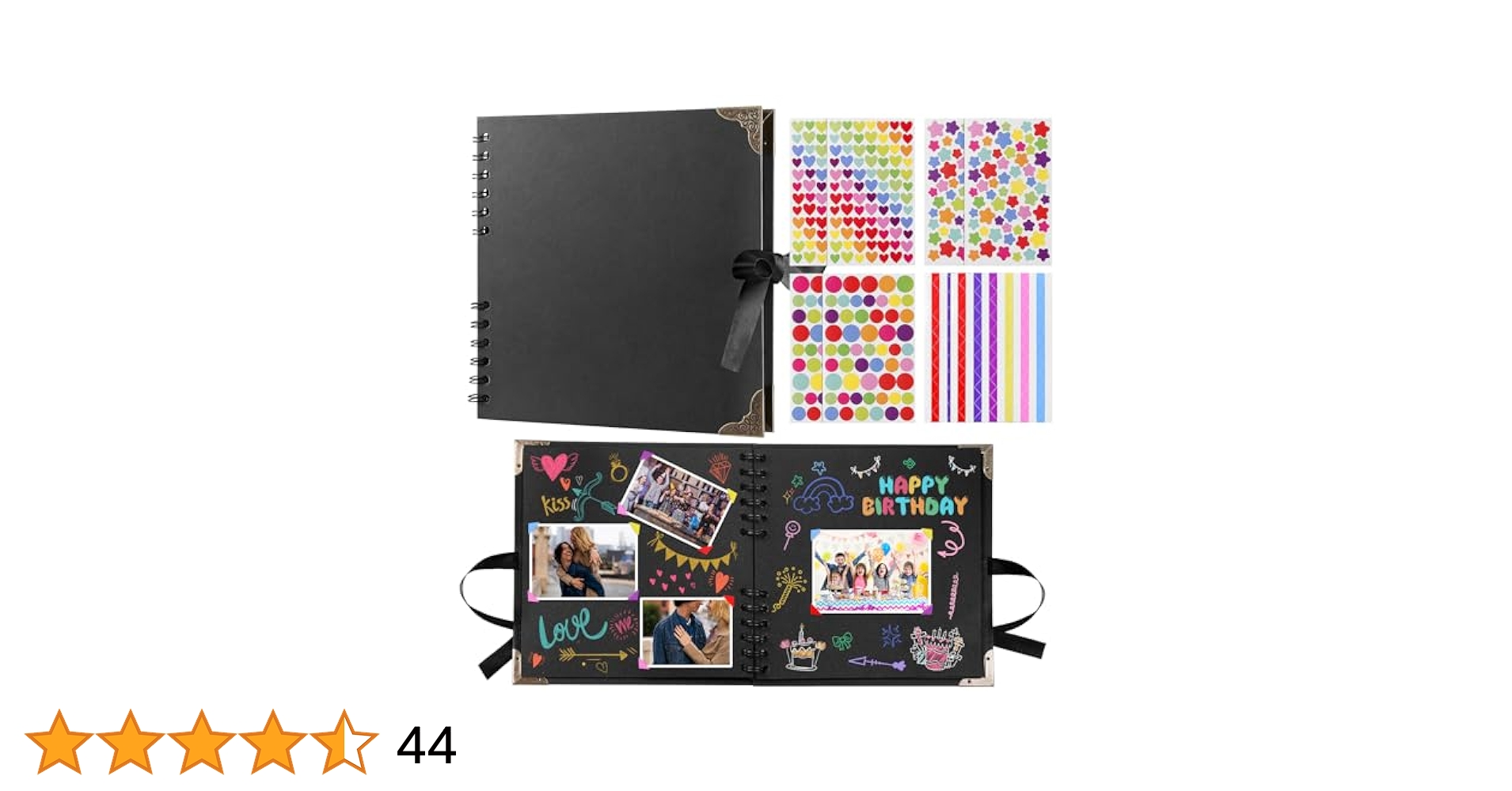 あやちゃんクリエ台紙セット Amazon.com: GWHOLE Scrapbook Album 60 Pages 8 x 8 inch DIY
